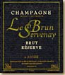 Etiquette Le Brun Servenay - Réserve Brut