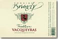 Etiquette Domaine de La Brunely - Vacqueyras Tradition