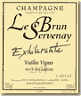Etiquette Le Brun Servenay - Exhilarante