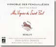 Etiquette Mes Vignes de Saint Paul - Merlot