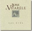 Etiquette Borie La Vitarèle - Les Crès