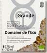 Etiquette Domaine de L'Ecu - Granite