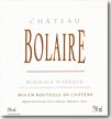 Etiquette Château Bolaire