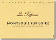 Etiquette Domaine François Chidaine - Les Tuffeaux