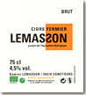 Etiquette Damien Lemasson - Cidre Fermier