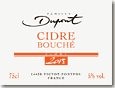 Etiquette Domaine Dupont - Cidre Bouché