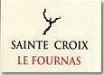 Etiquette Sainte-Croix - Le Fournas