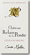 Etiquette Château Relais de La Poste - Cuvée Malbec