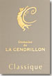 Etiquette Domaine de La Cendrillon - Classique