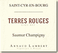 Etiquette Domaine Arnaud Lambert - Terres Rouges