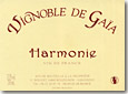 Etiquette Vignoble de Gaïa - Harmonie