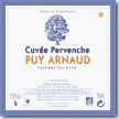 Etiquette Clos Puy Arnaud - Cuvée Pervenche