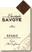 Etiquette Domaine Christophe Savoye - Cuvée Ma Confidence