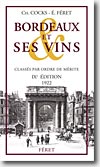 Couverture Bordeaux et ses vins, IXe édition 1922 de Charles Cocks et Edouard Féret