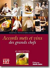 Couverture Accords mets et vins des grands chefs de Olivier Poels