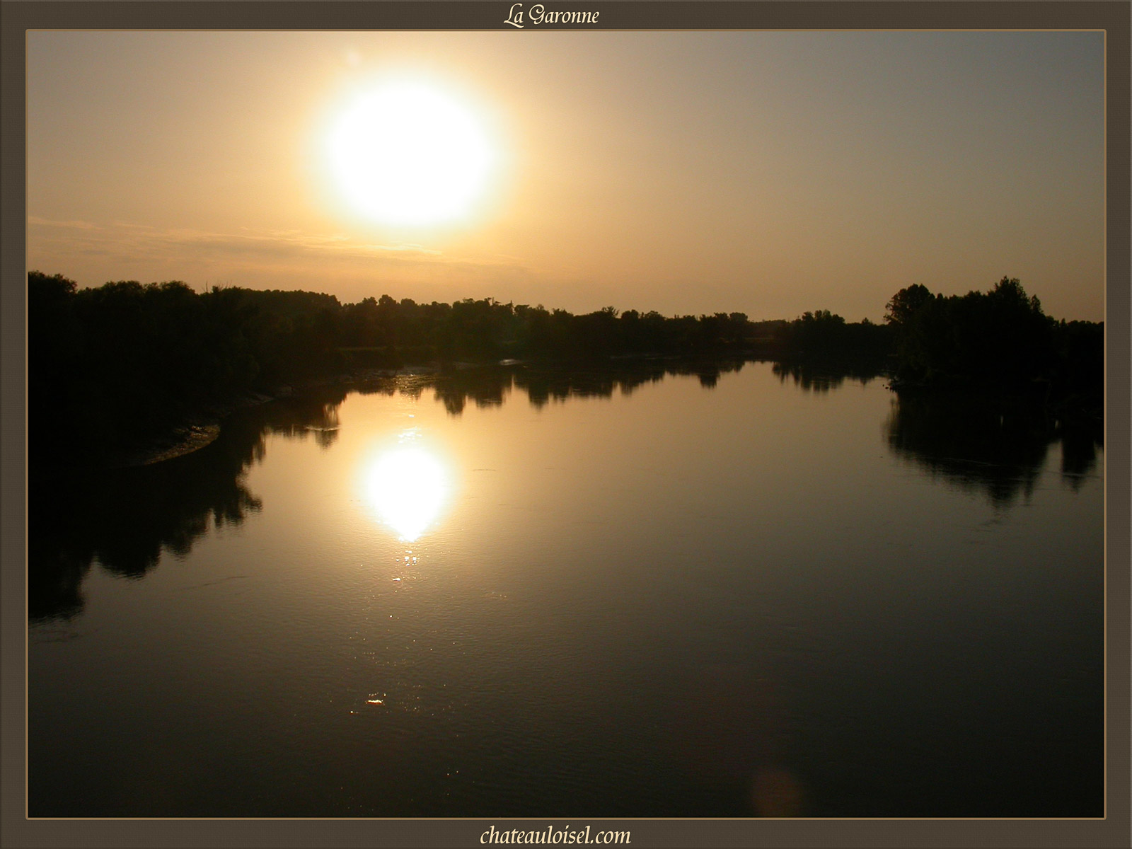 La Garonne près de l'embouchure du Ciron