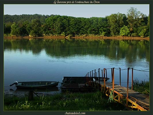 La Garonne près de l'embouchure du Ciron