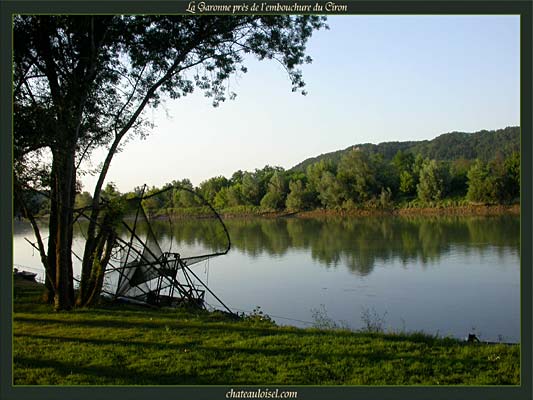 La Garonne près de l'embouchure du Ciron