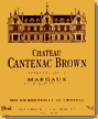 Etiquette Château Cantenac Brown