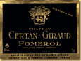 Etiquette Château Certan-Giraud