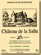Etiquette Château de La Salle