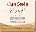 Etiquette Domaine Clavel - La Copa Santa