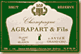 Etiquette Agrapart - Blanc de Blancs Grand Cru