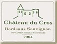 Etiquette Château du Cros