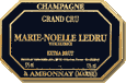 Etiquette Marie-Noëlle Ledru - Extra Brut