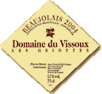 Etiquette Domaine du Vissoux - Les Griottes