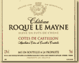 Etiquette Château Roque Le Mayne