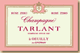 Etiquette Tarlant - Rosé Zéro