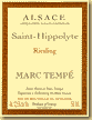 Etiquette Marc Tempé - Saint-Hippolyte