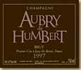 Etiquette L. Aubry Fils - Cuvée Aubry de Humbert