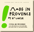 Etiquette Domaine Sainte Lucie - Made In Provence Premium