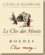 Etiquette Clos des Monts - Boudes Chardonnay