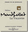 Etiquette Château Montfollet - Le Valentin