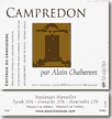 Etiquette Alain Chabanon - Campredon