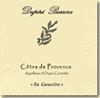 Etiquette Dupéré Barrera - En Caractère (b)