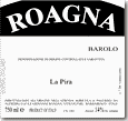 Etiquette Roagna - La Pira