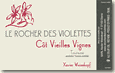 Etiquette Le Rocher des Violettes - Côt Vieilles Vignes