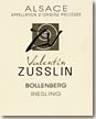 Etiquette Valentin Zusslin - Bollenberg