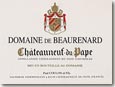 Etiquette Domaine de Beaurenard (r)