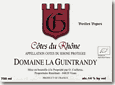 Etiquette Domaine La Guintrandy