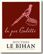 Etiquette Domaine Mouthes Le Bihan - La Pie Colette