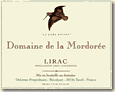 Etiquette Domaine de La Mordorée - La Dame Rousse Rouge