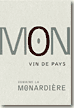 Etiquette Domaine de La Monardière - Mon Vin de Pays