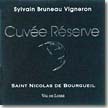 Etiquette Sylvain Bruneau - Cuvée Réserve