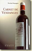 Couverture carnet de vendanges de Nicolas Despagne